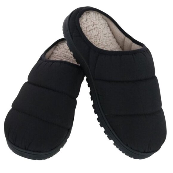 isotoner Other - Isotoner Mens Crinkled Tech Puffer Hoodback Slipper XXL (13/14) NEW